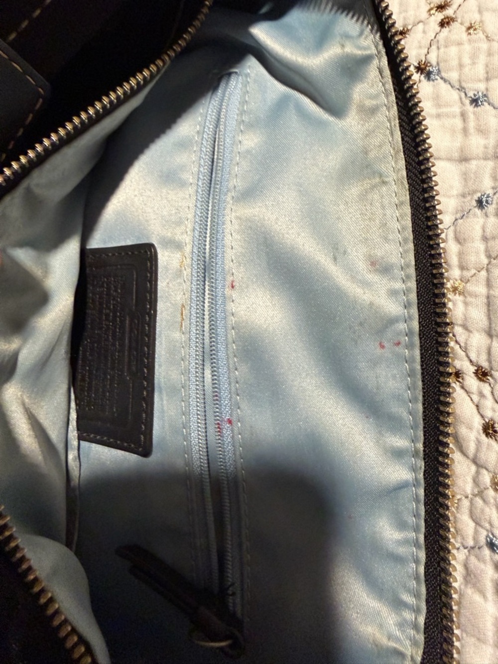 COACH Black Leather Shoulder Bag with Silver Hardware - Picture 7 of 10